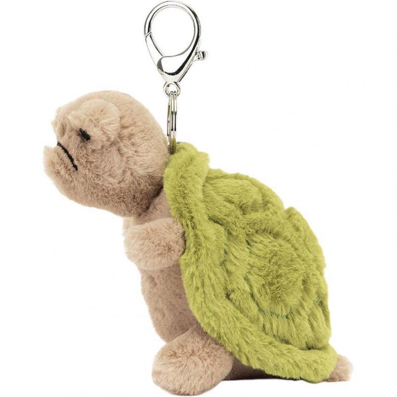 Jellycat Серия «Амфибии и Ползающие» Тимми Черепаха Сумка-компаньон Лечебная Кукла Плюшевый Подвесок 6 см Высота 14 см Длина