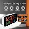 WiFi Desktop Clock Humidity Calendar Smart Thermometer and Digital LED Display Support WiFi Automatic Calibration Alarm Clock