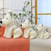 White West Highland Terrier With Shark Scarf Plush Toy Stuffed Animal Dolls