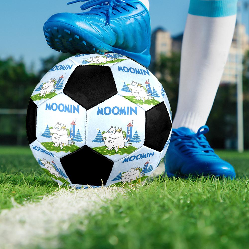 Moomin Theme Size 5 Soccer Ball, Suitable for Both Indoor and Outdoor Matches, a Gift Suitable for Everyone.
