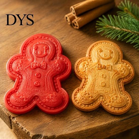 Праздничный тиснитель с рисунком, Форма для рождественских мини-пирогов, Пластиковый ручной пресс, Вырубка для праздничного печенья, Прочная декоративная форма для выпечки, для пирожных, печенья