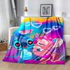 Stitch Angel Blanket Warmthful Decor Suitable for Couch Chair Seaside for All Occasions Playful Design Perfect Gift for Relatives and Friends