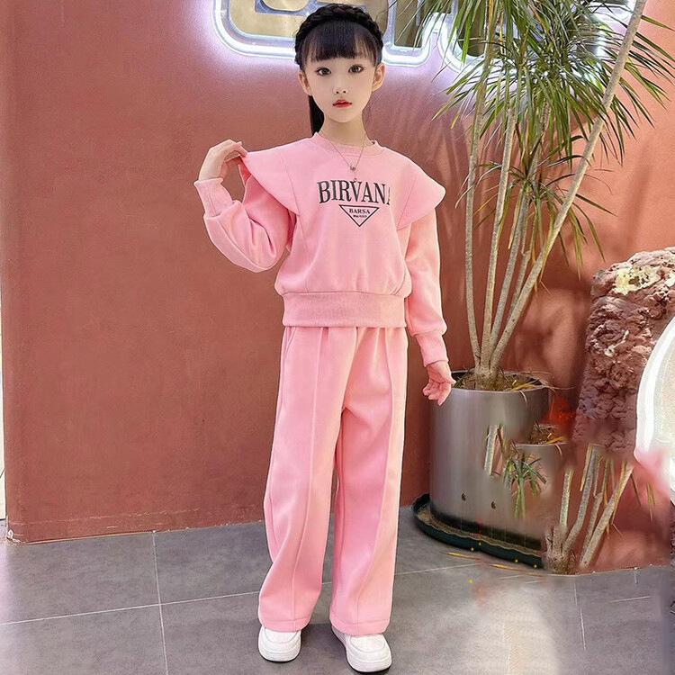 Fashionable Children's Sweatshirt Suit Spring Autumn Large Kids Stylish Korean Version Children's Outerwear