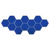 12Pcs Hexagonal Self Adhesive Mirror Effect Wall Sticker Living Room Decal Decor