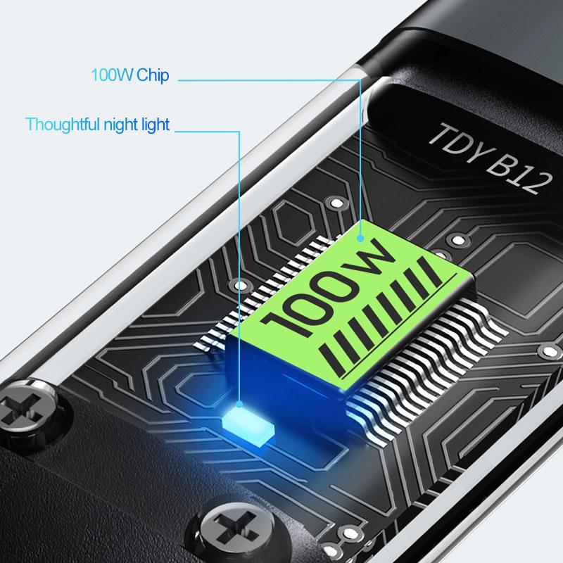 Кабель для быстрой зарядки 100 Вт, универсальный зарядный кабель, нейлоновая оплетка, несколько USB-адаптеров, универсальный зарядный шнур 3 в 1, адаптер Type-C Micro