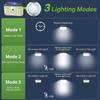 1500MAH Motion Sensor Lights Outdoor with Lights 176 LED Solar LightsIP65 Security Light Outside with 3 Modes for Garden Patio