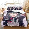 Anime Character Cute Kuma Kuma Kuma Bear Bedding Set Full/Queen/King Size Duvet Cover Pillowcase Kids Adult Soft Home Textile