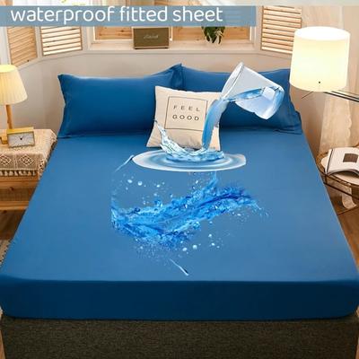 Водонепроницаемая простыня, домашняя эластичная простыня, благоприятное для кожи покрывало, постельное белье, наматрасник, покрывало королевского размера(Нет наволочки)
