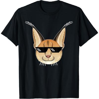 Мем Кот Флоппа Мем Кот Флоппа Кот Смешной Каракал Футболка(6)