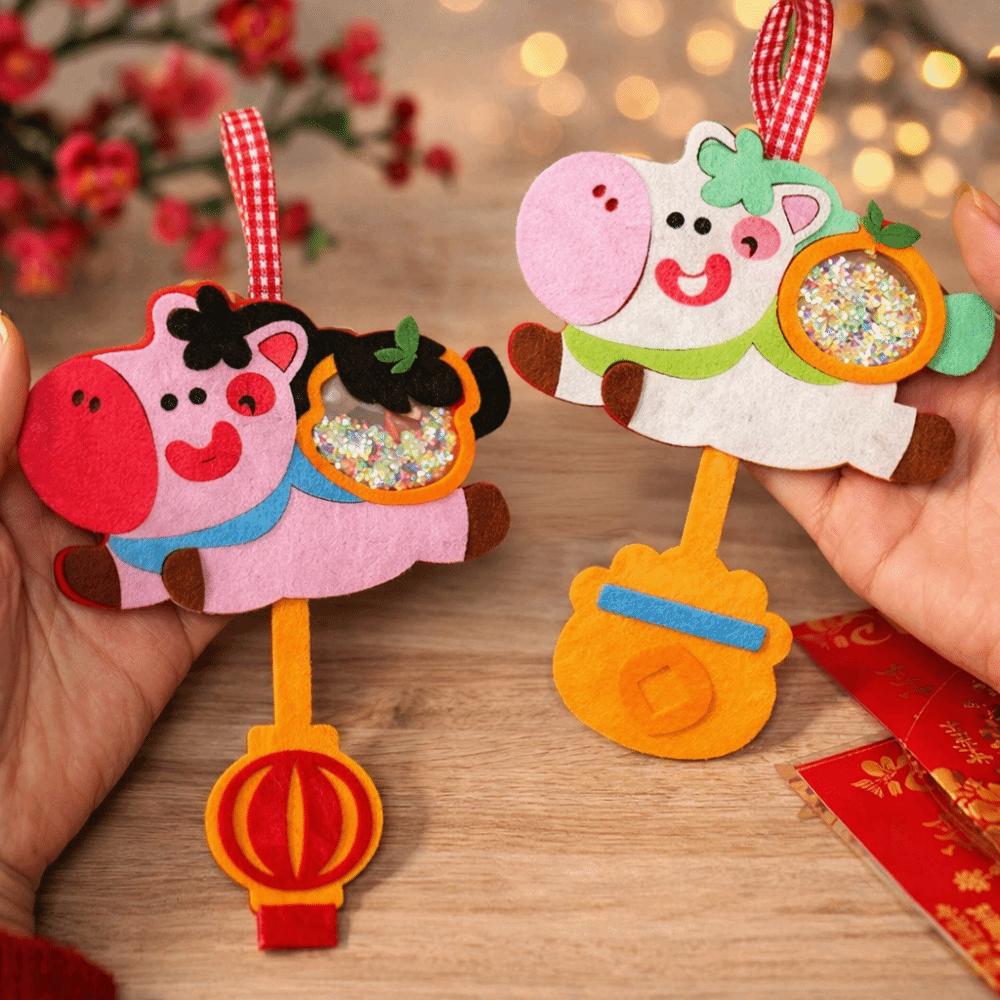 Exquisite Spring Festival Pendants Traditional Lucky Character Pendant  Children Kindergarten