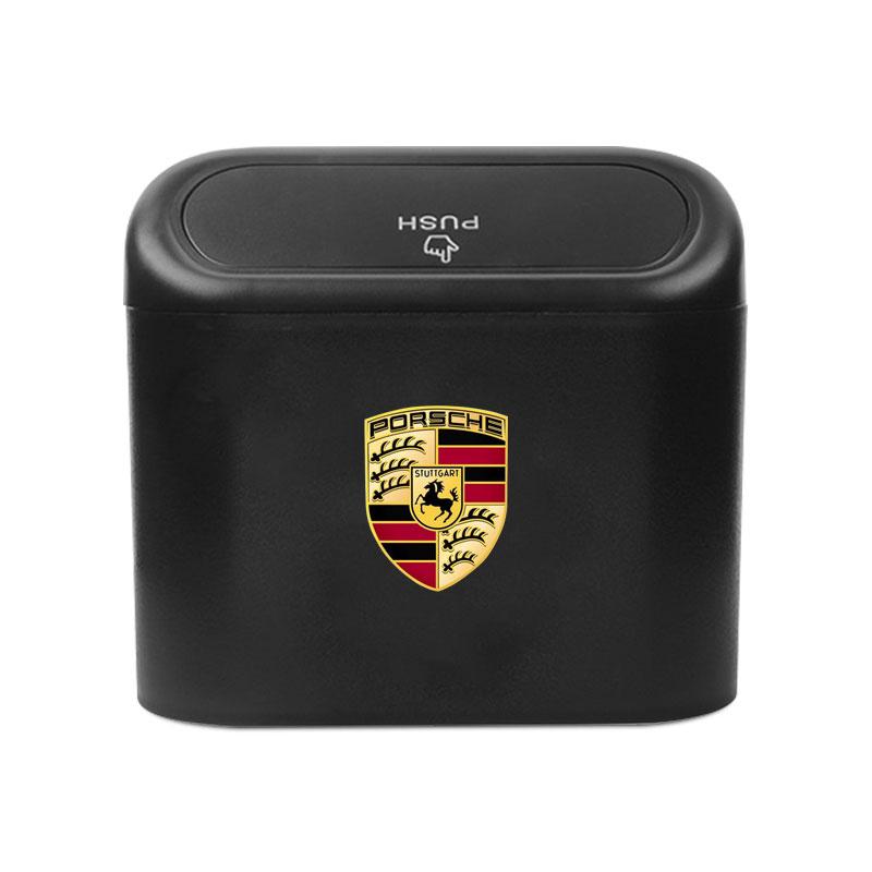 Автомобильный чехол для хранения, черный квадратный мусорный бак из АБС-пластика для Porsche Boxster Cayenne Panamera Macan Cayman 911 918 996 917 991