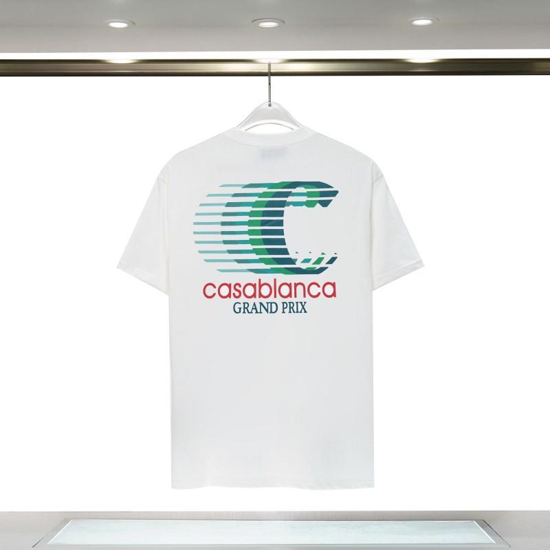 Casablanca 23 spring and summer new fantasy gate starry sky castle casa letter logo short-sleeved couple T-shirt