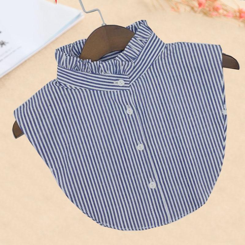 Vintage White Woman Fake Collar Black Crystal Lady Detachable Collar Shirt Neckwear False Collar With Beads Clothing Accessories