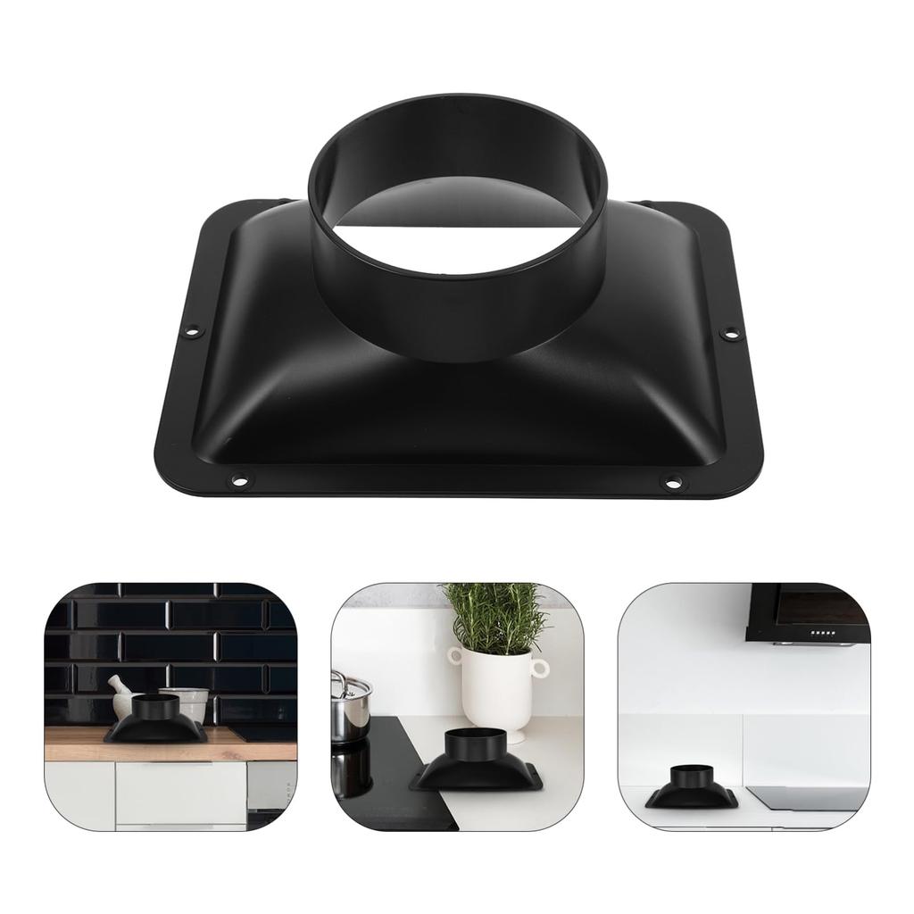 VILLCASE Duct Connector, 4.7 x 5.7 inches, Square Ventilation Interface, Straight Dust Collection Hose Fitting, DIY Range Hood Replacement Part