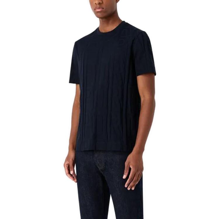 EMPORIO ARMANI Sweaters Men's Navy Crew Neck Moderate Other 6R1TDM1-JGYZ1-09L9