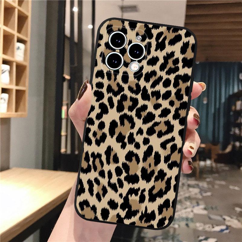 Чехол для телефона с леопардовым принтом для iPhone Samsung Galaxy Redmi Xiaomi Oppo OnePlus Note SA 7 8 9 10 11 12 13 14 20 21 22 23 53 54 Pro Max Plus Ultra TPU Soft