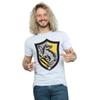 Harry Potter Mens Hufflepuff Crest Flat T-Shirt