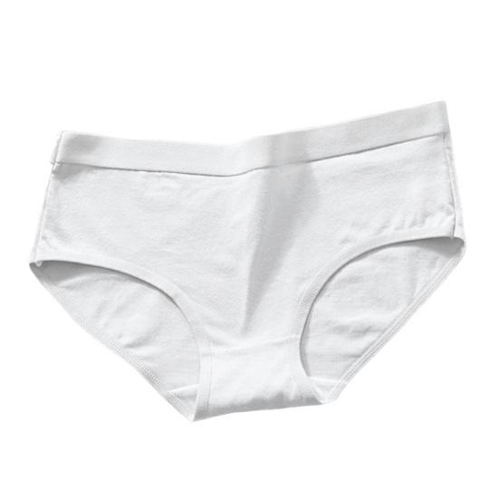 Женское хлопковое нижнее белье, эластичные трусы средней талии, женские бесшовные трусики с полным покрытием