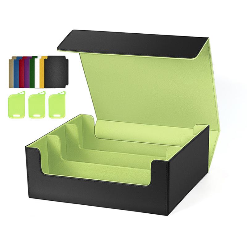 Кейс для колоды карт для коллекционных карт 1800+ Кожаный магнитный бокс для хранения Commander Защитник карт Magic для YuGiOh MTG Спортивные карты