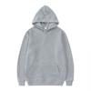 Winter Fleece Hooded Sweatshirt Men Solid Color Loose Casual Sport Outerwear