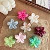 Small Daisy Flower Hair Claw - Marble Texture Wave Floral Design - Ponytail Hairclips - Sweet & Cute Style - Suitable for Daily Wear