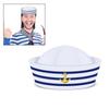 Fashion Navy Sailor Hat with Neckerchief Set Delicate Girls Woman Hat Uniform Roll Up Brim Hat Ladies for Carnivals