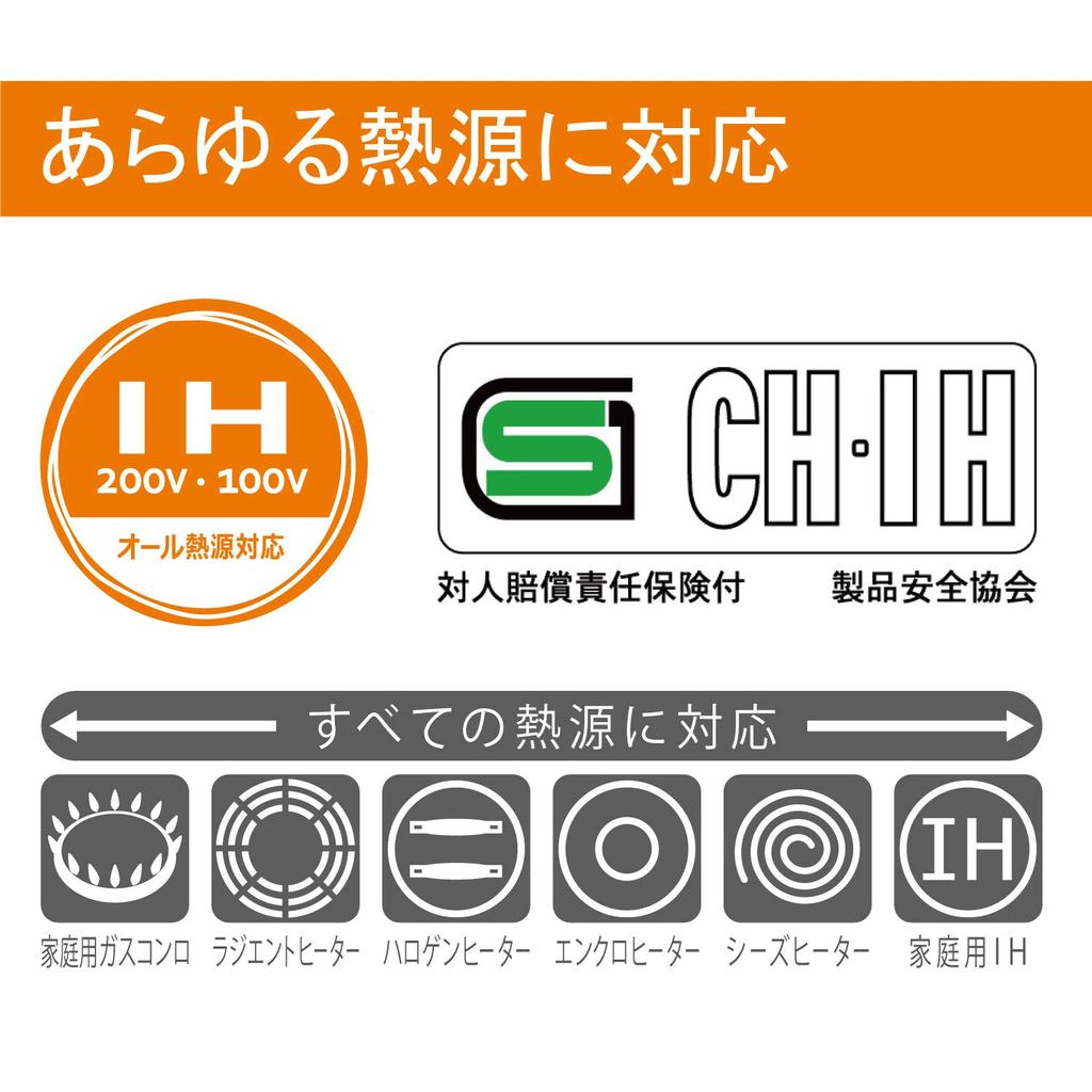 Алюминиевая сковорода Hokuriku 28 см легкая IH Versage с тефлоновым покрытием, сделано в Японии [совместимо с IH]