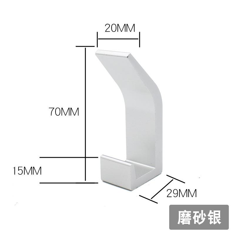 Invisible No Drilling Required Row Hooks Nail-Free Adhesive Wall-Mounted Hooks Black Double Row Clothes Hooks 5pcs