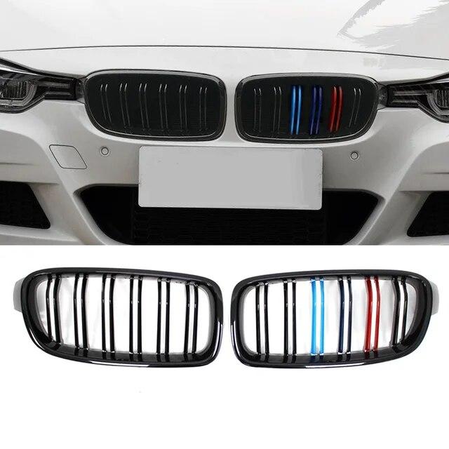 High Quality ABS Car Styling Front Kidney Grille Dual Slat Grille For BMW F30 F31 F35 2012-2018 320i 325i 328i Auto Accessories