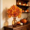2PCS Fallen Style Artificial Maple Leaf Fabric Maple Leaf Bouquet  Home Decor