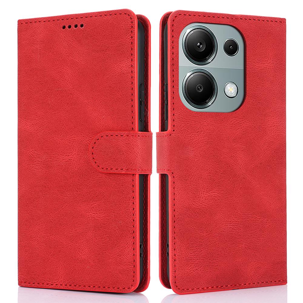 Для Xiaomi Redmi Note 13 4G Wallet Cases Anti Drop Leather Phone Cover