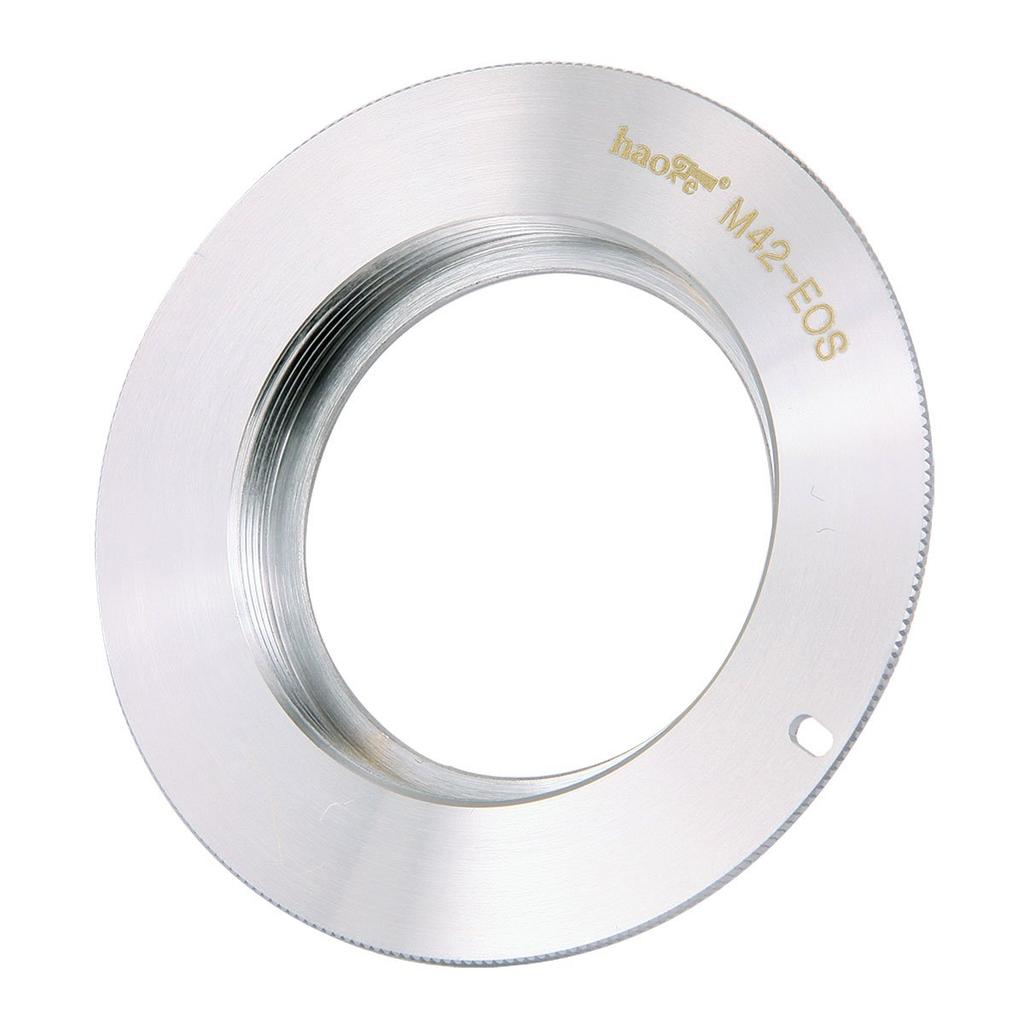 Haoge Manual Lens Mount Adapter M42 42mm Thread Mount Lens for Canon EOS Rebel EFS Mount Cameras 80D, 70D, 60D, 50D, 550D, 500D, 5D, 5DS, 7D, EF,