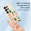 For Samsung Galaxy S25 Ultra Case Christmas Snowman Pattern Printing Straight Edge TPU Phone Back Cover