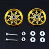 Homemade Tamiya 4WD modified accessories 19mm new aluminum alloy fancy hollow guide wheel bearing guide wheel