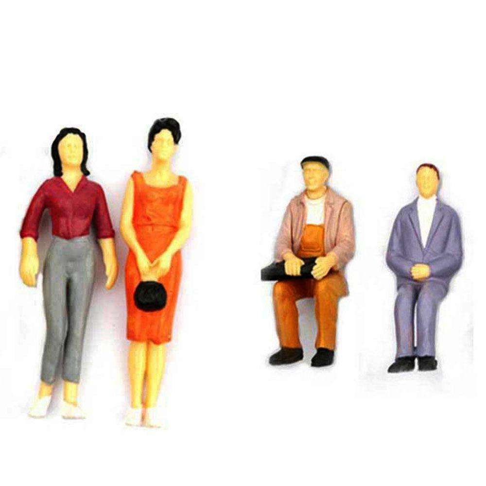 Поза Кукла Кукольный домик Украшения Железнодорожный пейзаж Сделай сам Персонаж Люди Фигурки Модель Здание Пассажиры