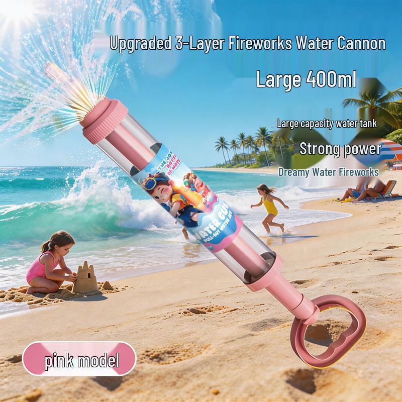 Douyin Bestseller Rotating Fireworks Water Gun - Large Capacity Toy for Kids' Water Play