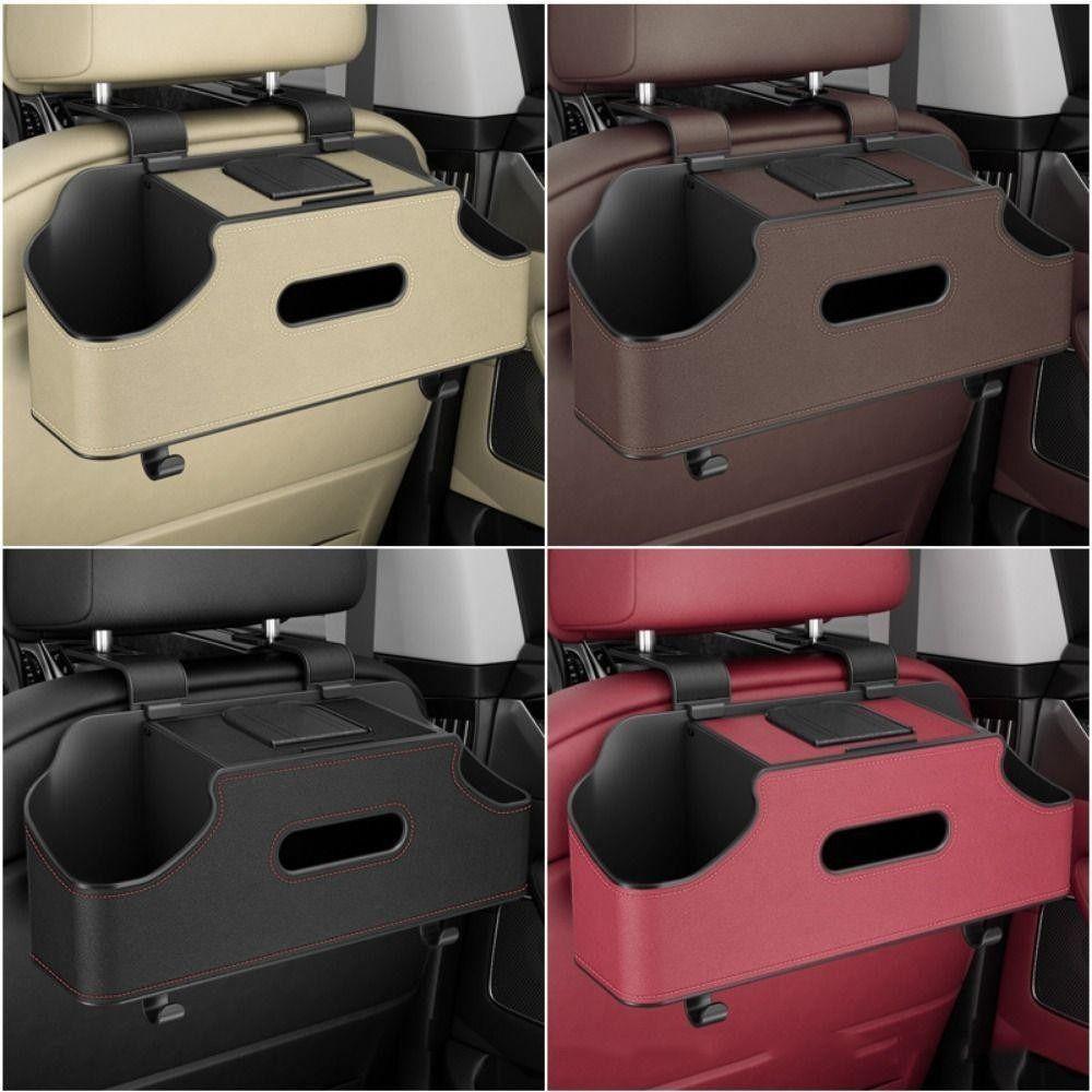 1Pcs with 2 Cup Holders Car Tissue Box Holder Auto Interior Storage Headrest Hooks Car Accessories