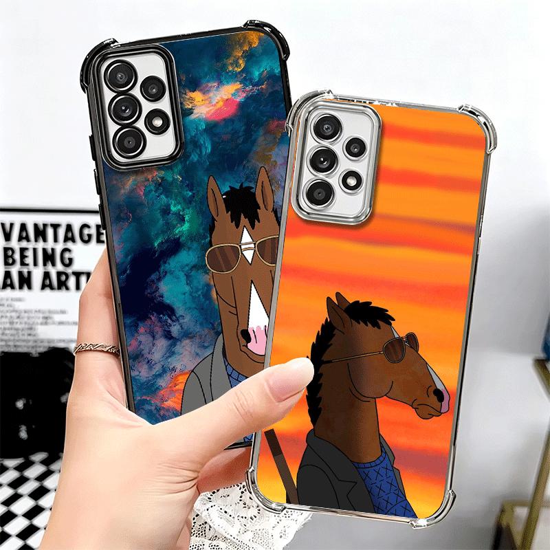 B-BoJack H-Horseman Смешной Чехол с Покрытием для Телефона Для Samsung A17 A07 A37 A57 A16 A56 A15 A55 A14 A54 A13 A53 A26 A36 A25 A35 A24 A34