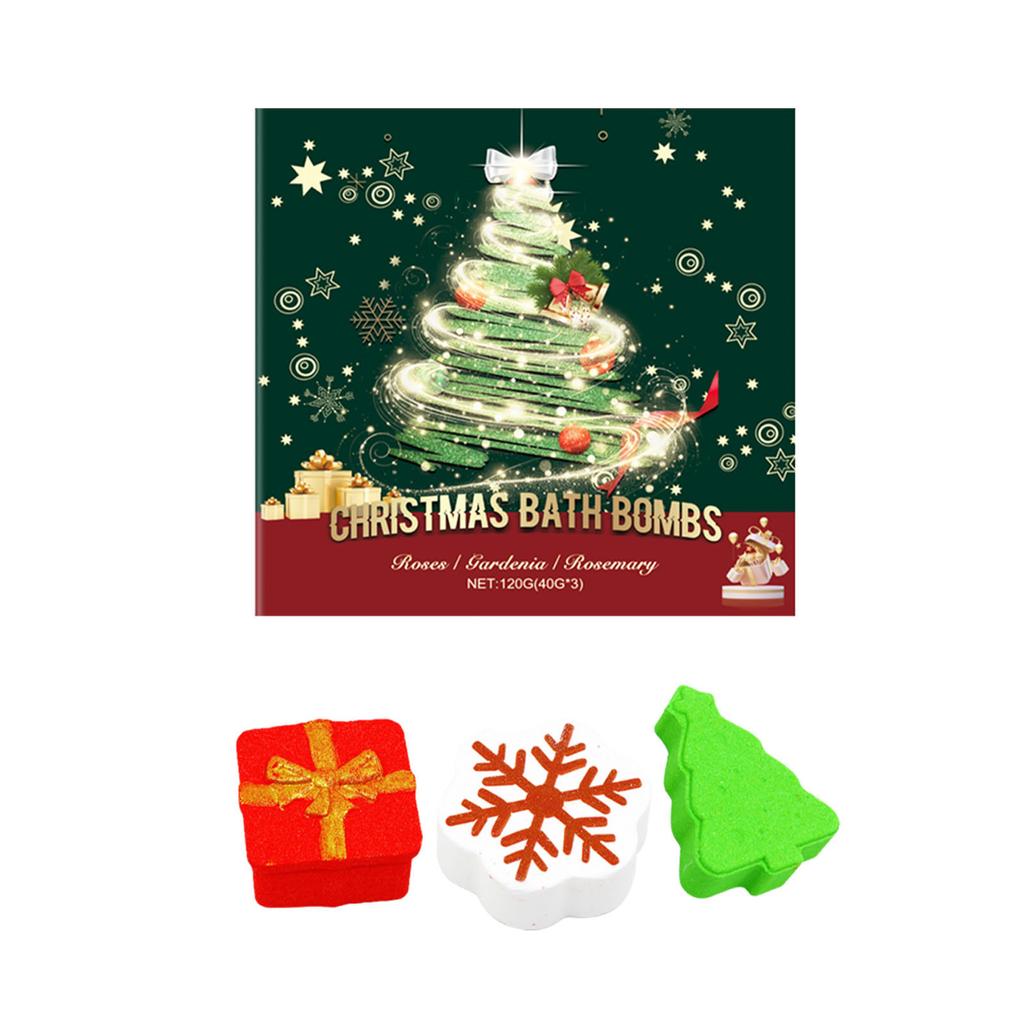Christmas Color Bath Ball Bubble Bath Moisturizing Long-lasting Plant Cleaning Colorful Bath Ball