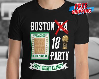 НОВАЯ футболка Boston World Champs для фаната Celtics Футболка Unisex Celtics 2024 Чемпионы Мира