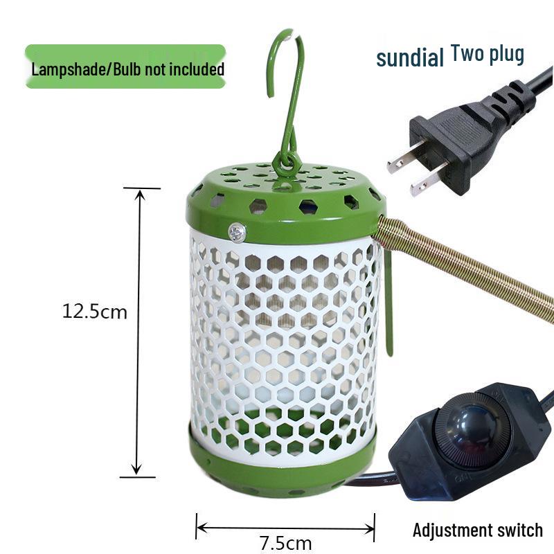 Parrot & Reptile Heat Lamp with Bite-Proof, Anti-Scald Mesh Cover