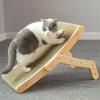 Cat Scratcher Lounge Bed Wooden Frame Cat Claw Pads Scratching Board Anti-scratch Scraper For Cats