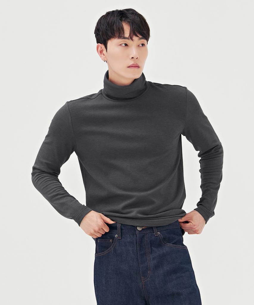 CHASECULT Unisex Daily Turtleneck T-Shirt-Bgzu5104E0B