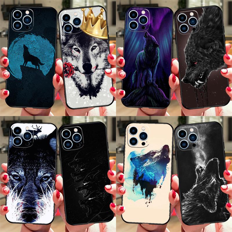 Чехол для телефона «Волк» для iPhone Samsung Galaxy Redmi Xiaomi Oppo OnePlus Note SA 7 8 9 10 11 12 13 14 20 21 22 23 53 54 Pro Max Plus Ultra TPU Soft