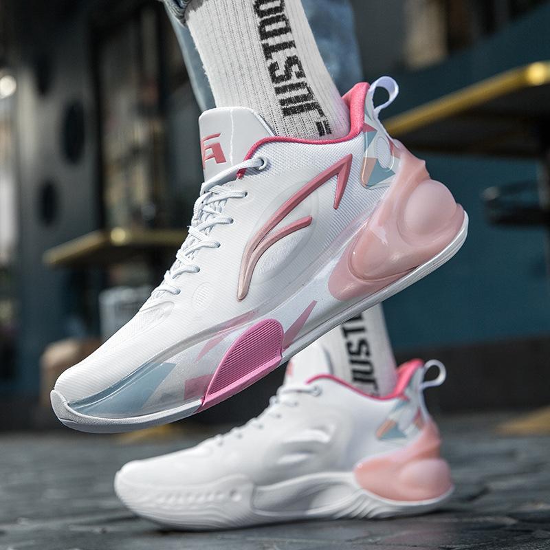 Высокие мужские кроссовки дышащие молодежные амортизирующие износостойкие кроссовки баскетбольные повседневные кроссовки