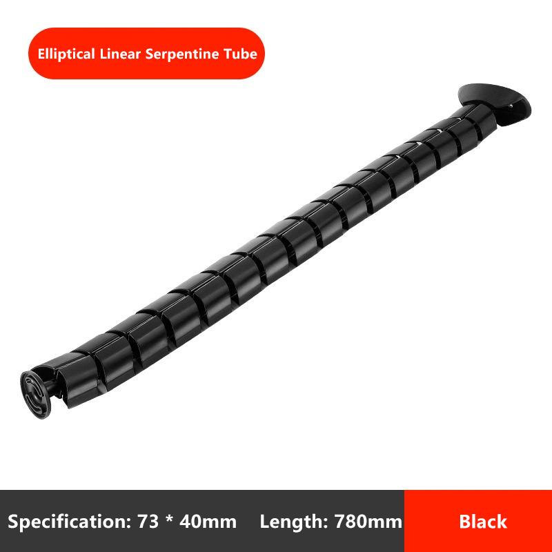 78Cm Wire Spine Cable Sleeve Workstation Snake Wire Organizer Under Desk Cable Wire Management Computer Cord Protective Tube