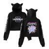 Hot K-pop Anime Kpop Demon Hunter Crop Tops Women Sweatshirt Long Sleeve Girls Fashion Hoodie