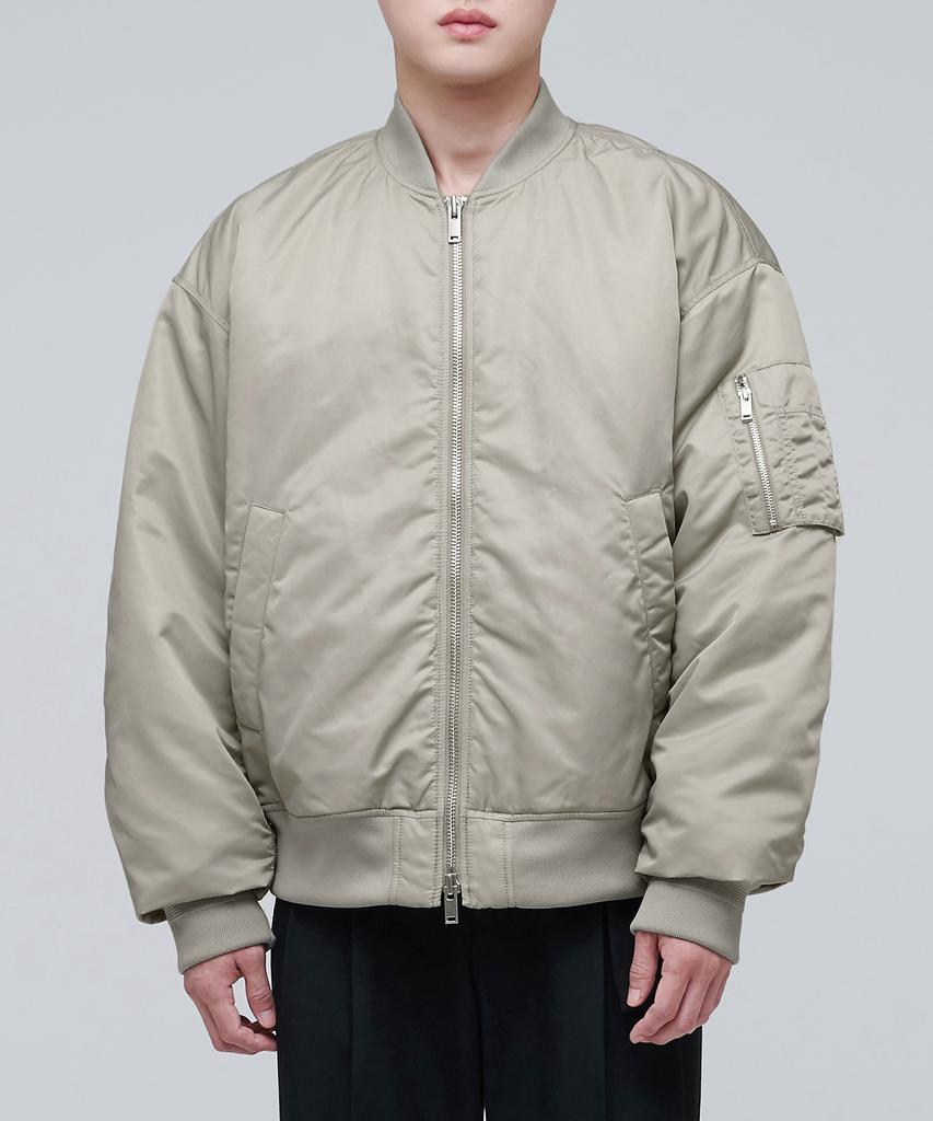 Musinsa Standard Oversized Ma-1 Bomber Jacket [Dusty Beige]
