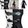 Cosplay Dress Inspired By 101 Dalmatians Black And White Witch Cruella De Vil