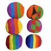 Yousheng Мягкие мешки-пуфы для метания для детей Крючком Footbag Мячи для жонглирования Ручной набор песочных мешков, связанных крючком, для детского сада, начальной школы, спорта, на открытом воздухе